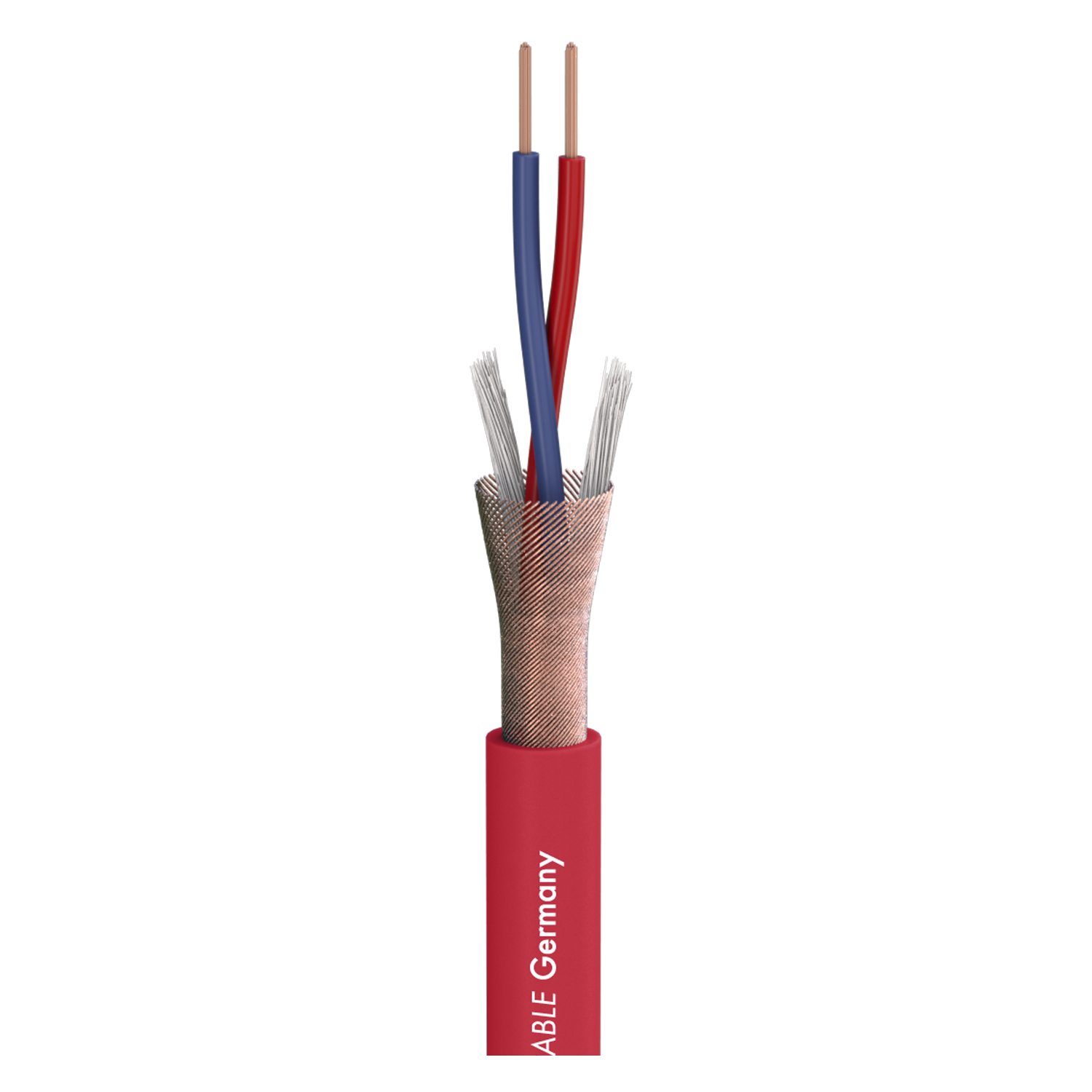 Microphone Cable Stage 22 Highflex; 2 x 0,22 mm²; PVC Ø 6,40 mm; red