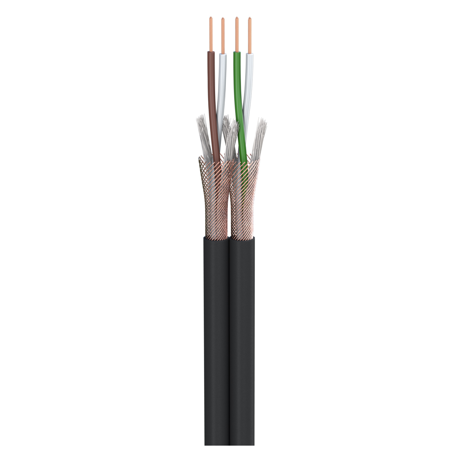 Patch & Microphone Cable SC-Peacock MKII; DMX: 2 x 0,22 mm²; S-PVC; 9,2 x 4,5 mm; black