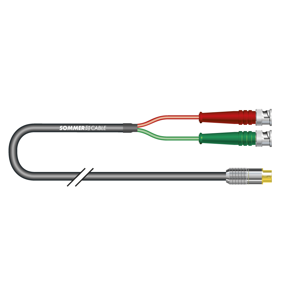 S-VHS Cinema-SV, 2  x  0,08 mm² | BNC / S-VHS, HICON