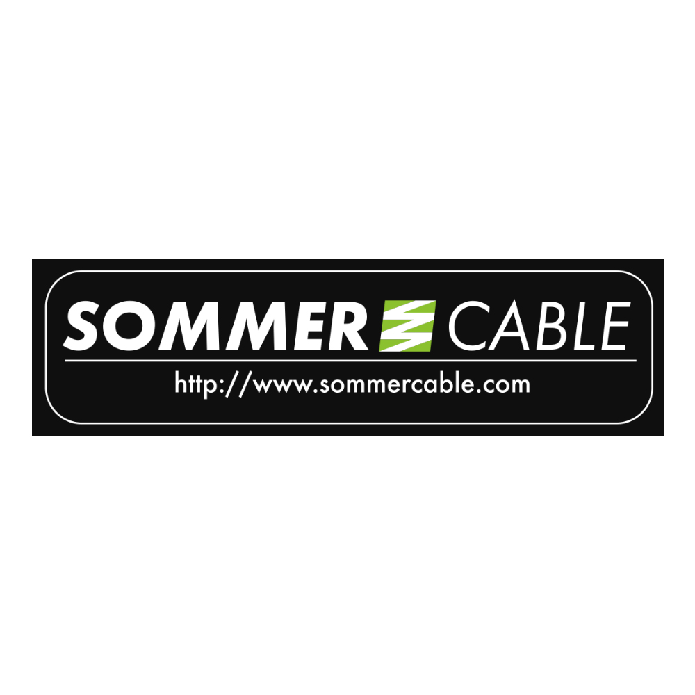 Sommer cable Sticker, width: 100 mm, height: 25 mm, white