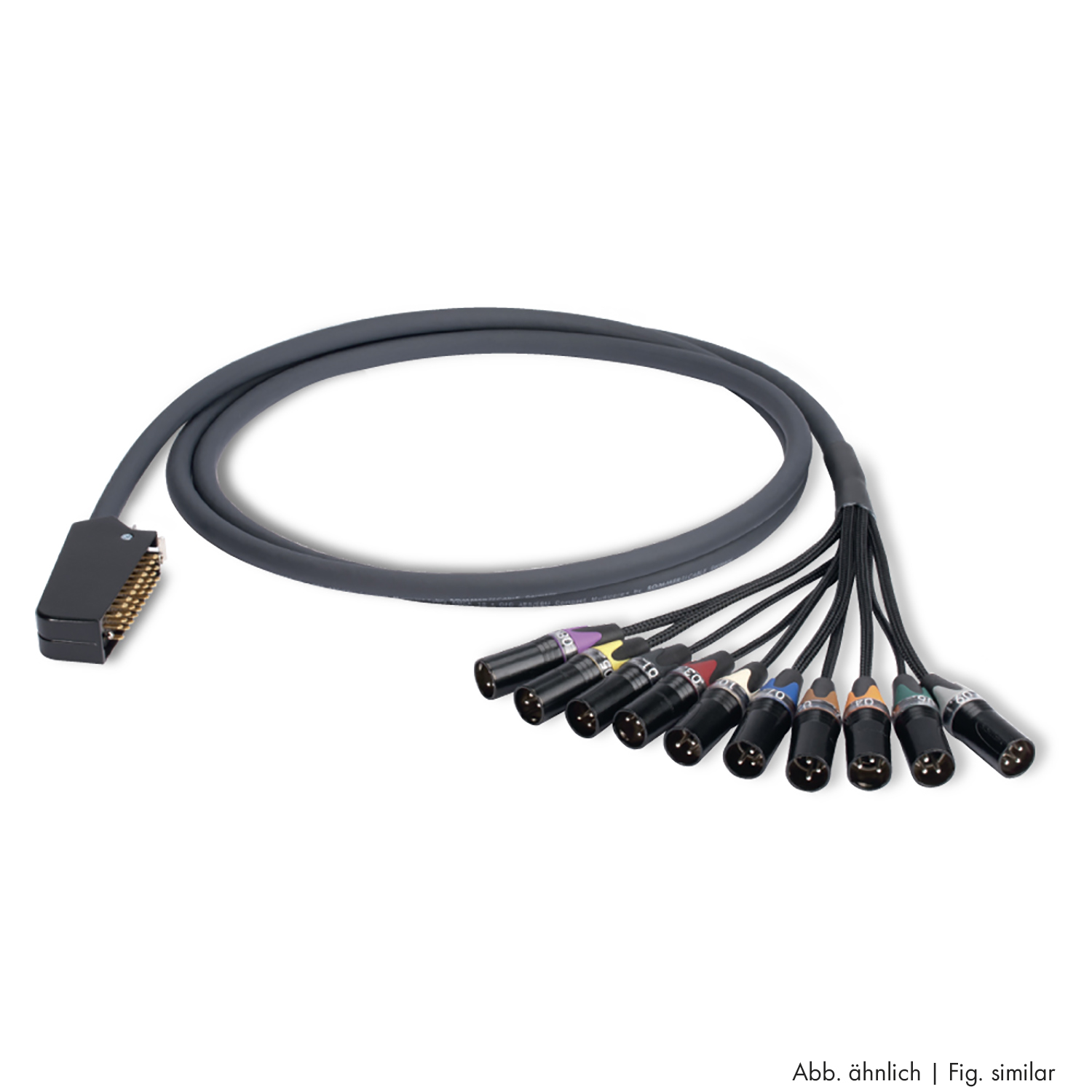 Multipair Audio & AES / EBU, 20  x  0,15 mm² | Messerleiste / XLR, SIEMENS