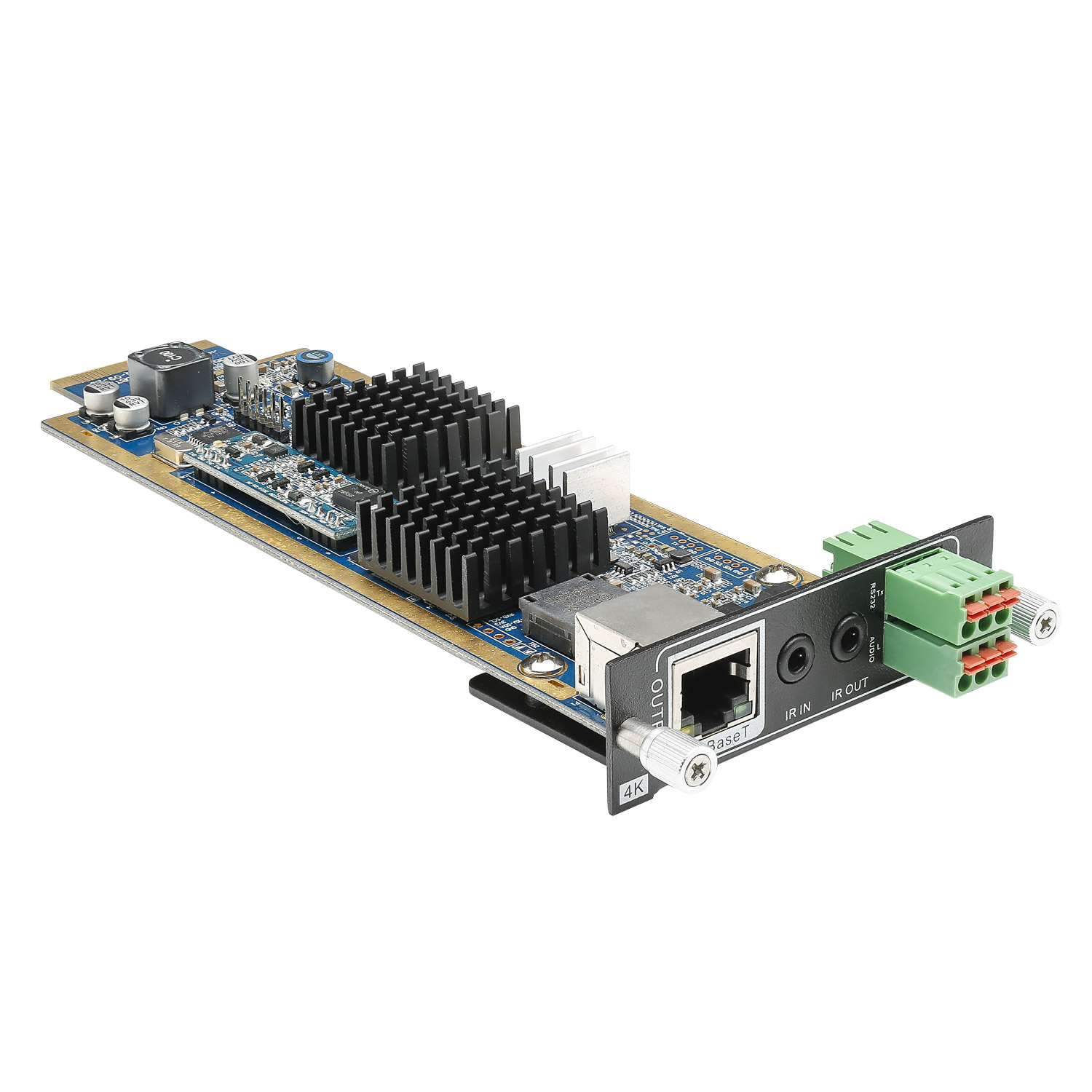 CARDINAL DVM HDBaseT output card for DVM Modular Matrix | OUT: IR In&Out (2 x 3.5mm Jack)/Audio Out 3 pin analog/RS232 interface/HDBaseT Output